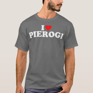 Ich liebe Pierogi Herz Premium T-Shirt