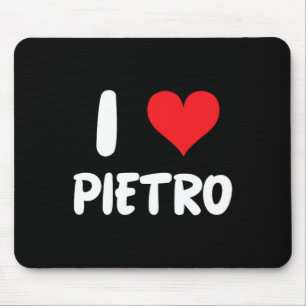 Ich liebe Pietro - Herz - Name Mousepad