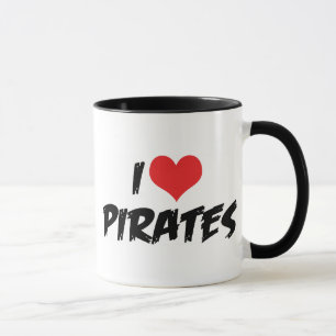 Ich liebe Piraten Tasse