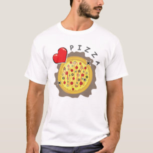 Ich liebe Pizza - Lustig T-Shirt