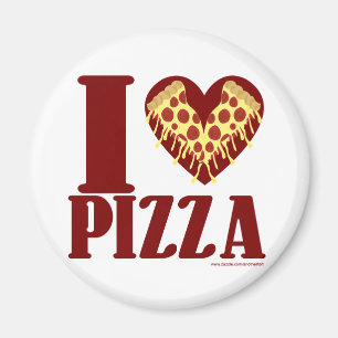 Ich liebe Pizza Magnet
