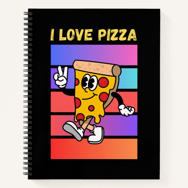Ich Liebe Pizza. Notizbuch (Vorderseite)