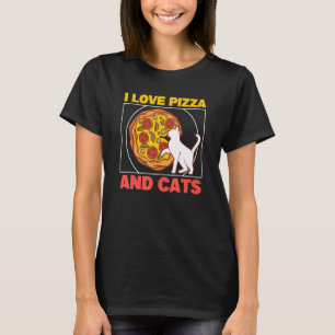Ich liebe Pizza und Katzen Pizza Kätzchen Pizza  P T-Shirt
