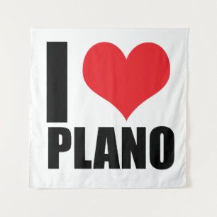 Ich liebe Plano Wandteppich