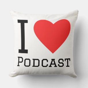Ich liebe Podcast Kissen