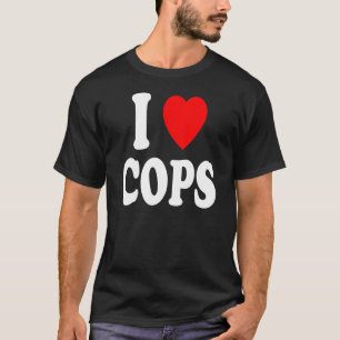 Ich liebe Polizisten Polizeibeamter Chef Leutnant T-Shirt