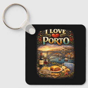 Ich liebe Porto Schlüsselanhänger