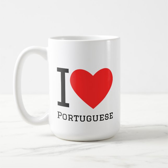 Ich liebe Portugiesisch  Kaffeetasse (Links)