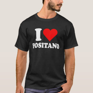 Ich liebe Positano Ich liebe Italien Reise Herz Am T-Shirt