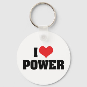 Ich liebe Power Schlüsselanhänger