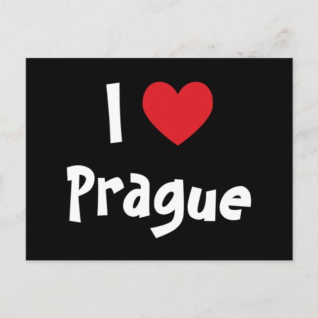 Ich liebe Prag Postkarte (Vorderseite)