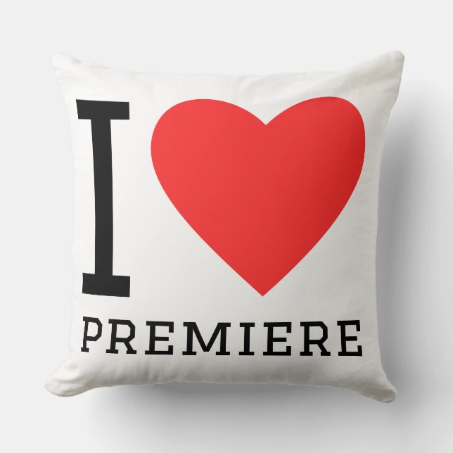 Ich liebe Premiere  Kissen (Vorderseite)