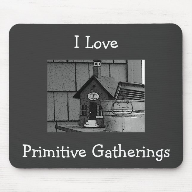 Ich liebe primitive Mauspadsammlungen Mousepad (Vorne)