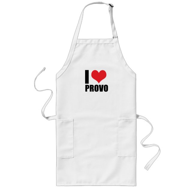 Ich liebe Provo Lange Schürze (Vorne)