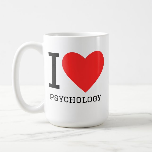 Ich liebe Psychologie  Kaffeetasse (Links)