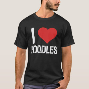 Ich liebe Pudel T-Shirt