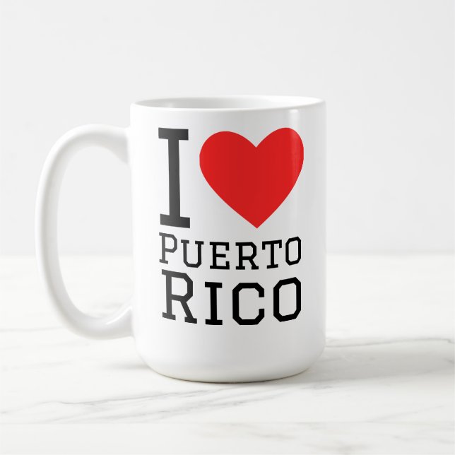 Ich liebe Puerto Rico  Kaffeetasse (Links)