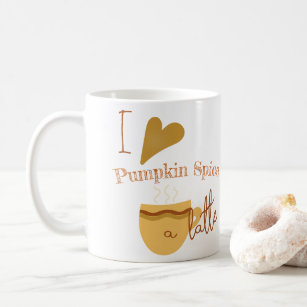 Ich Liebe Pumpkin Gewürz ein Latte Humorvoll Kaffeetasse