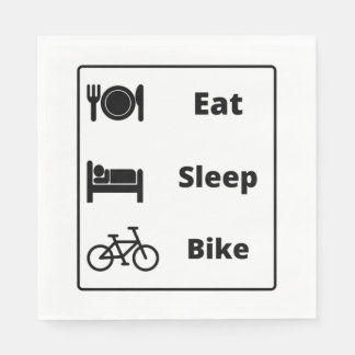Ich liebe Radfahren Serviette