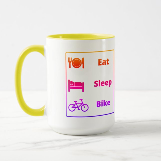 Ich liebe Radfahren Tasse (Links)
