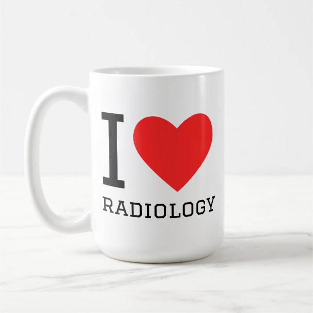 Ich liebe Radiologie  Kaffeetasse (Links)