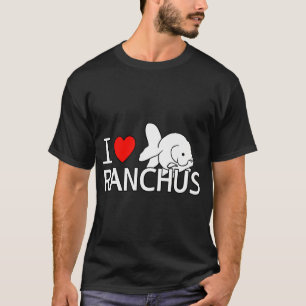 Ich liebe Ranchu Goldfische Fancy Goldfische Aquar T-Shirt