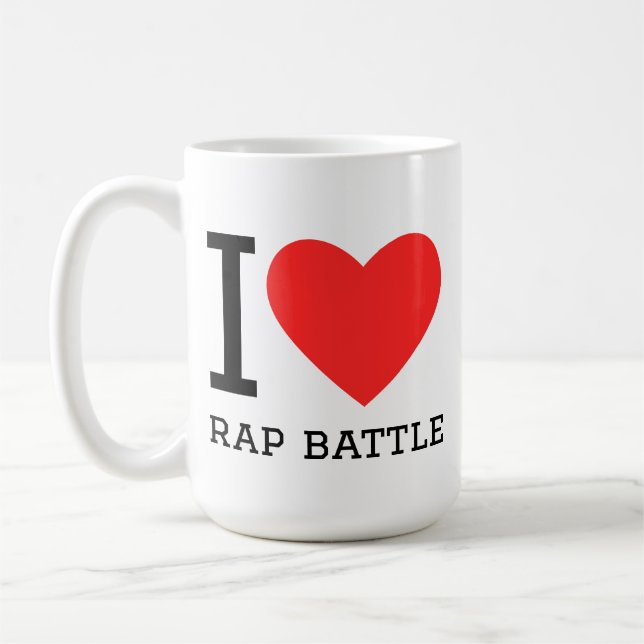 Ich liebe Rap-Battles Kaffeetasse (Links)