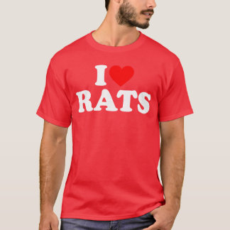 Ich liebe RattenIch Herz Ratten vintage T-Shirt