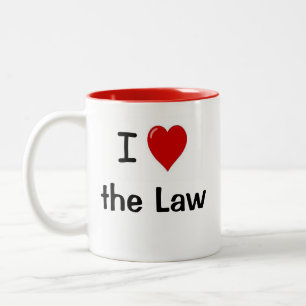 Ich Liebe Recht - Funny Legal Quote Anwalt Sprichw Zweifarbige Tasse