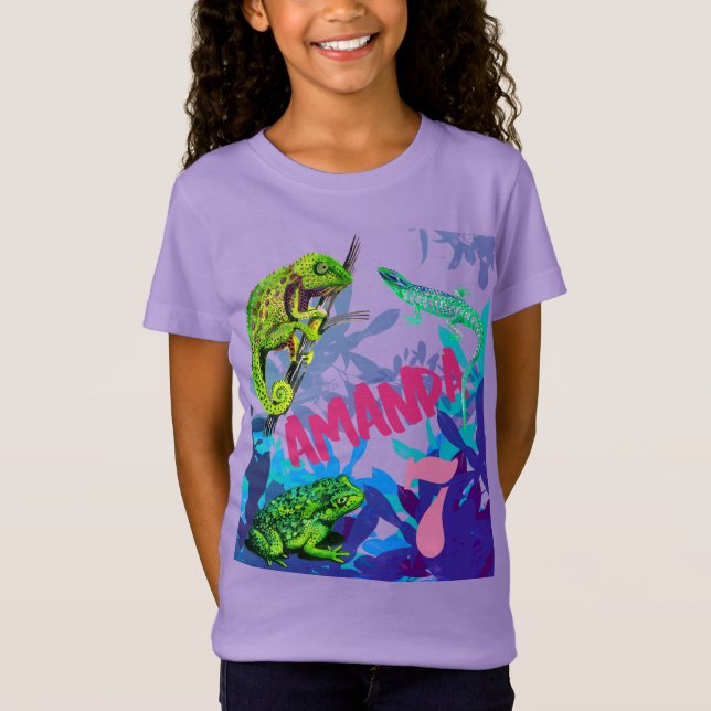 Ich Liebe Reptilien Geburtstag! T-Shirt (Vorderseite)