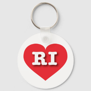 Ich liebe Rhode Island - RI rotes Herz Schlüsselanhänger