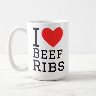 Ich liebe Rinderrippen  Kaffeetasse