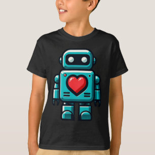 Ich liebe Robots Happy Valentine Kleidung T-Shirt