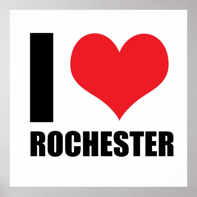 Ich liebe Rochester Poster (Vorne)