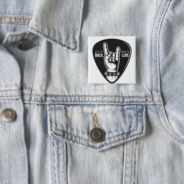 Ich liebe Rock Button (Beispiel)