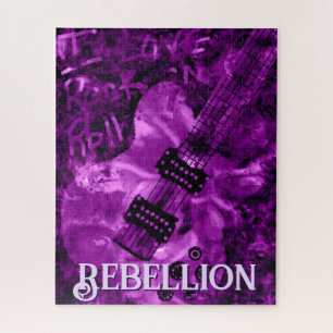 Ich liebe Rock 'N Roll E-Gitarre Personalisiert