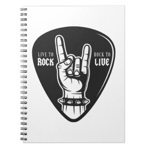 Ich liebe Rock Notizblock