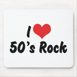 Ich liebe Rockmusik der 50er Jahre Mousepad