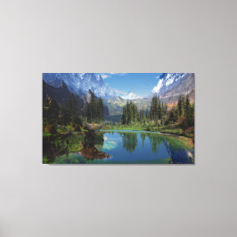 Ich Liebe Rocky Mountain Stretched Canvas Print Leinwanddruck