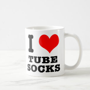 Ich liebe Röhren-Socken Kaffeetasse