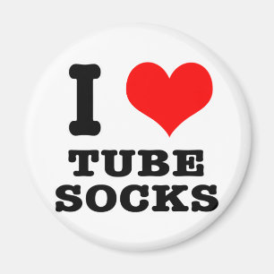 Ich liebe Röhren-Socken Magnet