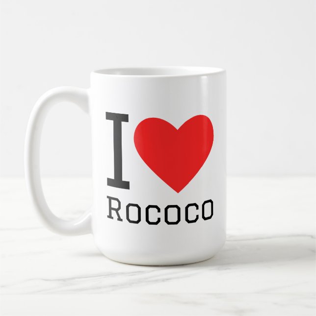 Ich liebe Rokoko Kaffeetasse (Links)
