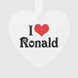Ich liebe Ronald Ornament