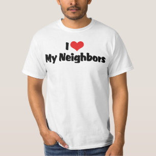 Ich liebe Rot Herz Mein Nachbarn T-Shirt