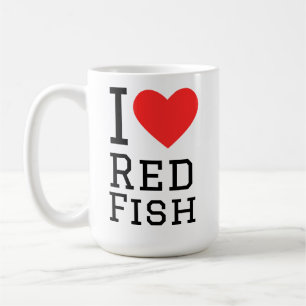 Ich liebe rote Fische Kaffeetasse