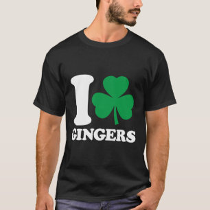 Ich liebe Rothaarige - Ich mag Rothaarige - St Pat T-Shirt
