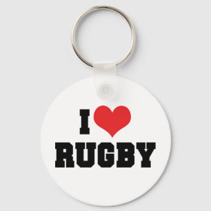 Ich liebe Rugby Schlüsselanhänger