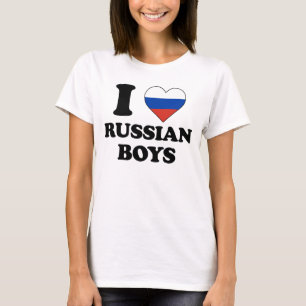 Ich liebe russische Jungen T-Shirt