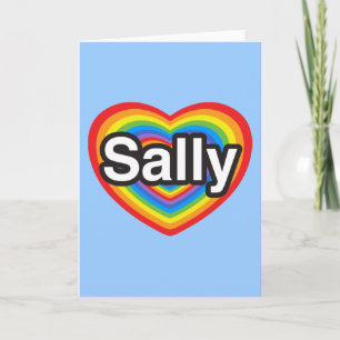 Ich Liebe Sally. Ich Liebe dir Sally. Herz Karte