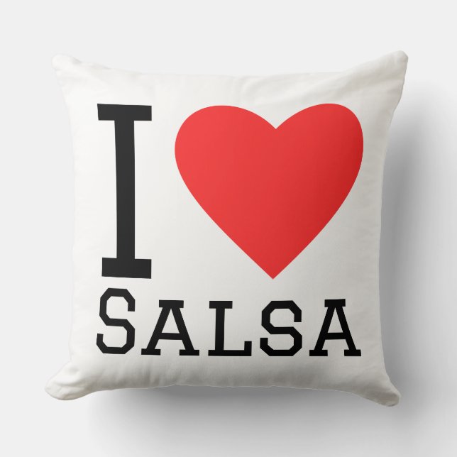 Ich liebe Salsa Kissen (Vorderseite)